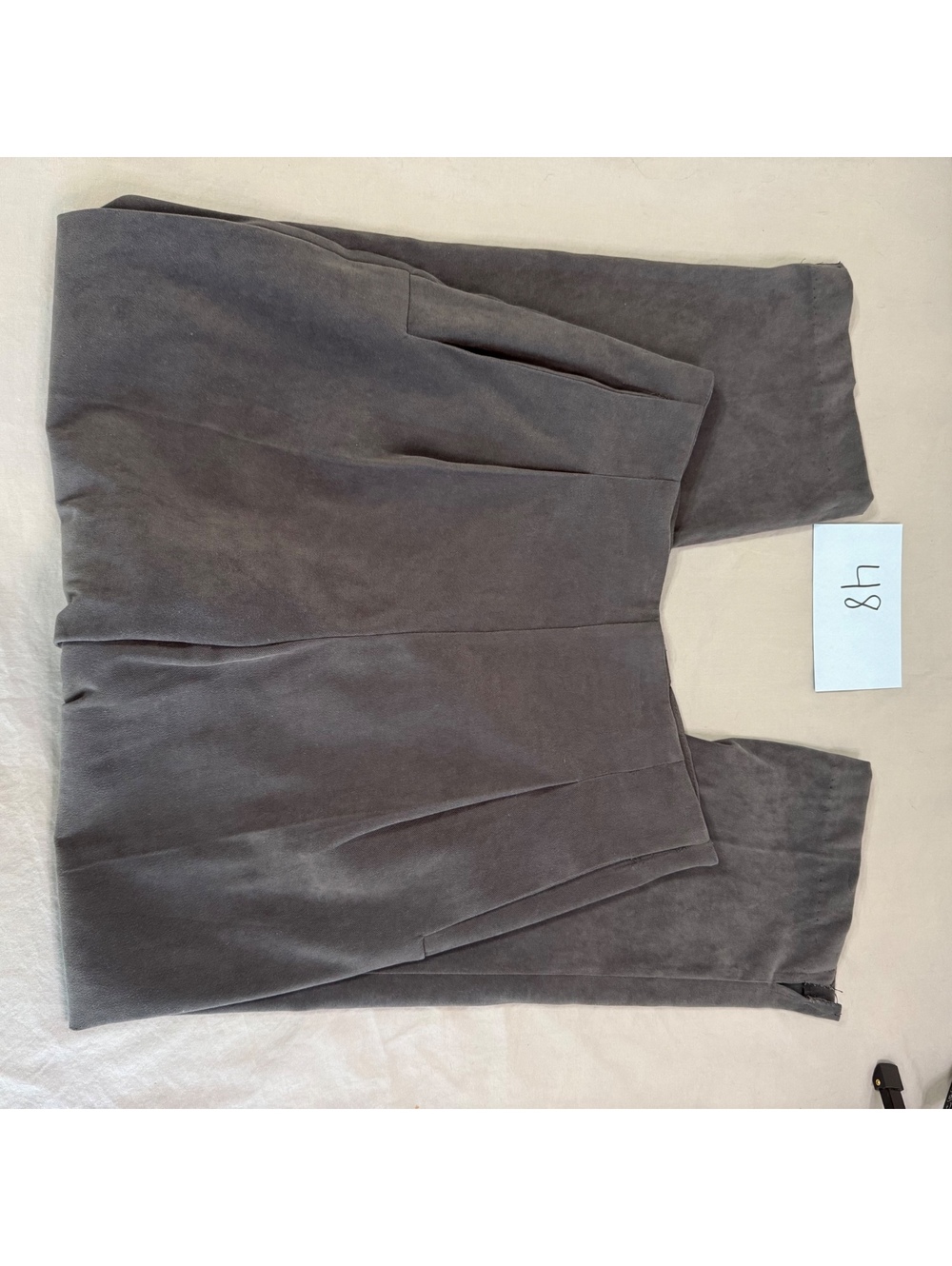 Ellen Figg Petite Gray Velvet Pants Size 10P